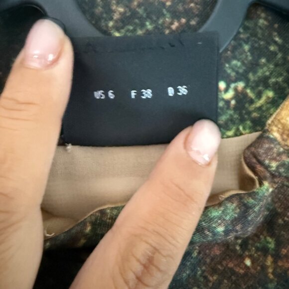 Akris Multicolor Garden Overview Print Sleeveless Mock Neck Zip Front Dress 6 - Picture 6 of 6